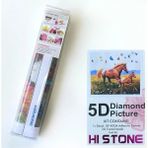 NT Boncuklu Taşlı Pano Mozaik Elmas Goblen Diamond Tablo 50 x 40 cm Mutlu Atlar - Renkli