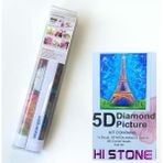 NT Boncuklu Taşlı Pano Mozaik Elmas Goblen Diamond Tablo 50 x 40 cm Paris - Renkli