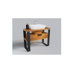 Nt Concept Masif Ağaç Banyo Dolabı(Hilton)(70Cm)