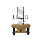 Nt Concept Ntconcept Masif Ağaç Banyo Dolabı -80Cm
