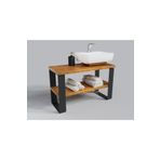 Nt Concept Ntconcept Masif Ağaç Banyo Dolabı(Hilton)(70Cm)