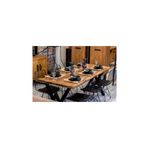 Nt Concept Ntconcept Masif Ağaç Yemek Masası Takımı- 85Cm-185Cm Masa+6 Adet Sandalye