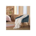 NT Handmade Beyaz 220x230 Çift Kişilik Polar Battaniye Salon Oturma Yatak Odası Için Tv Battaniyesi Koltuk Şalı