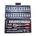 NT Tools NCSET14 Altı Köşe CRV 46 Parça 1/4 inç Bits Lokma Seti