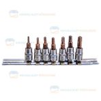NT Tools NCSET14S S2 Star Delikli Torx CRV 7 Parça 1/4 inç Lokma Seti