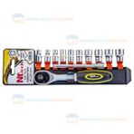 NT Tools NCSET61 Altı Köşe CRV 12 Parça 1/4 inç Lokma Seti