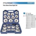 NT Tools NTKASET23 23 Parça Alüminyum Kapak Tip Filtre Sökme Takma Seti