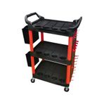 Nt Tools NTTC02 3 Raflı Aksesuarlı Alet Taşıma Arabası