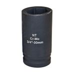 Nt Tools Nttools NTZLU3419 19MM 3/4’’ Crmo Uzun Metrik Darbeli Lokma - Siyah