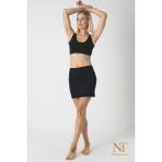 NT Underwear Bambu Mini Etek Astarı, Mini Jupon - Doğal Kumaş, Modern Kalıp. - Siyah - XL