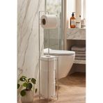 NTC METAL Lüx Termoplastik Kaplama Banyo Organizer Ayaklı Yedekli Tuvalet Kağıtlığı Modern