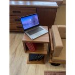 NTCollection Ahşap Masif Yan Sehpa Kitaplık