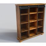NTCollection Doğal Ağaç Ofis Kitaplık 120 cm - h180 cm - 41 cm