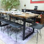 NTCollection Doğal Ağaç Yemek Masası 60 cm 120 cm Masa
