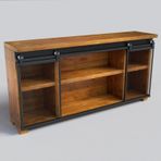 NTCollection Doğal Ahşap Ofis Konsolu ( 160 cm - h90 cm - 41 cm )
