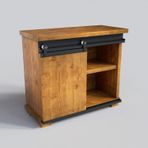 NTCollection Doğal Ahşap Ofis Konsolu ( 80 cm - h90 cm - 41 cm )
