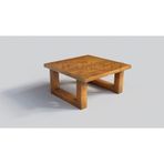 NTCollection Fer Masif Ahşap Sehpa 80 cm - 80 cm - h44 cm