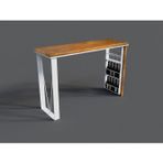 NTCollection Masif Ahşap Mutfak Ve Bar Masası ( 200 cm - 60 cm - h105 cm )