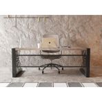 Ntconcept Alfa M2 Masif Ağaç Ofis ve Çalışma Masası - Ebat Seçenekli - 100x200 cm - Açık Ceviz