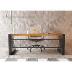Ntconcept Alfa Masif Ağaç Ofis ve Çalışma Masası - Ebat Seçenekli - 75x180 cm - Açık Ceviz