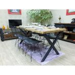 Ntconcept Doğal Ahşap Sandalyeli Masa TAKIMI(85CM-210CM Masa+10 Sandalye) - 85cm-210cm+10 Sandalye - Renkli