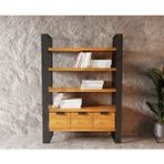 Ntconcept Lomi Masif Ağaç Kitaplık-Vitrin - 200 cm