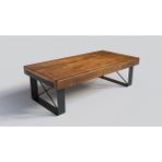 Ntconcept Masif Ağaç Sehpa - MAS10903 - Açık Ceviz - 75 x 190 x 44 cm