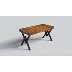 Ntconcept Maya Açık Ceviz Masif Ağaç Çalışma Masası(75cm-100cm)