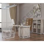 Ntconcept Mevra Doğal Ahşap Dörtlü Ofis ve Çalışma Odası Takımı - 75 x 160 cm