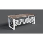 Ntconcept Quin Masif Ağaç Ofis ve Çalışma Masası - Ebat Seçenekli - 85x140 cm - Açık Ceviz