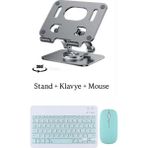 Nubia Red Magic Nova 11'' Uyumlu Stand Klavye ve Mouse Set - Mavi