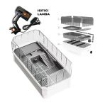 Nubios Filtreli + Isıtma Lambalı Kaplumbağa Bahçesi Beyaz 46X23,5X24