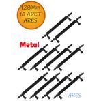 NUBLADO 10 Adet Ares Mobilya Mutfak Dolap Çekmece Dolabı Kapak Metal Siyah Kulpu Kulbu Kulpları 128 Mm.