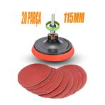 nublado 115 Mm Cırt Zımpara Kağıdı El Zımparaları Ucu Seti Matkap Aparatı Avuç Içi Spiral Taşlama 20 Parça