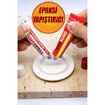 Nublado 2k Güçlü Epoksi Yapıştırıcı Metal Plastik Cam Dekoratif Işler Için Cam Yapıştırıcı 15+15 gr Iran - Beyaz - 15 + 15 gr