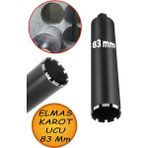 Nublado Elmas Karot Ucu 83 mm Shun Beton Zemin Duvar Delme Delik Açma Panç Aparat Uç Deprem Numune Al Test - Siyah