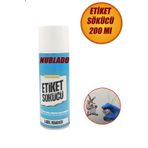 nublado Etiket Sökücü Yapışkan Mastik Artığı Sökücü Sprey 200 ml Cam Metal Ahşap Mobilya Zemin Uygulaması