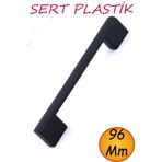 NUBLADO Londa 96 mm (SERT PLASTİK) Kulp Siyah Mobilya Çekmece Mutfak Dolap Dolabı Kulpu Kulbu Kulpları.