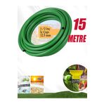 nublado Sulama Yıkama Hortum 12.5 mm 1/2" Termo Bahçe Hortumu 3 Katlı Sağlam Çeşme Suyu 15 Metre Dayanıklı