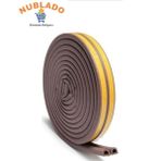 Nublado Yapışkanlı 2,5x2=5 Metre (Kahverengi) Kapı Pencere Bandı Fitili Soğuk Izolasyon Kauçuk Bantları - Gri - 2,5x2 m (5 m)