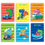 NUBUNI çocuk duvar dekoratif levhalar | çocuk odası için levhalar | çocuk resmi | çocuk odası dekorasyonu | Bebek odası dekorasyonu | çerçeve dahil değildir | Dino with Vehicles