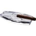 Nude 24105 Torcedor Kristal Çift Oluklu Puro Küllüğü - 23Cm X 10Cm