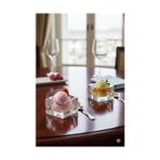 Nude 24323 Ice Cube Kare Dondurmalık Servis Tabağı – Kristal, 9 cm, El İmalatı