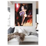 Nude Büyük Boy El Yapımı Yağlı Boya Tablo 87x105cm