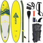 Nuem 10'6 (320X78X15CM) Şişme Sup Board - Stand Up Paddle Board - Başlangıç ve Orta Seviye Kürek Sörfü (Full Set - Aksesuarlar Dahildir) (Siyah) - Sarı