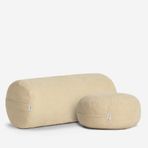Nui Yoga Ekru Bolster ve Meditasyon Minderi