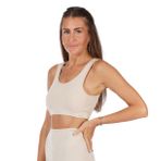 Nui Yoga Hori Bej Organik Pamuk Spor Sütyeni