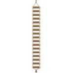 Nuigo Ahşap Kedi Tırmanma Merdiveni ve Duvar Köprüsü - Jüt Ipli, 17 Basamak, 200 cm - 17 Basamak / 200 cm