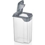 Nuit Concept Qlux 3,6 Lt Saklama Kabı Bpa Içermez Bakliyat Ekzak Çay Şeker Kolay Tutuş 2 Açılan Kapak L-00944 - Gri - 3 Adet