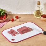 Nuit Concept Qlux Kesme Tahtası Silikon Kaydırmaz Kesim Panosu Et Tavuk Balık Sebze Meyve L-00926 Bpa Içermez - Kırmızı - 1 Adet